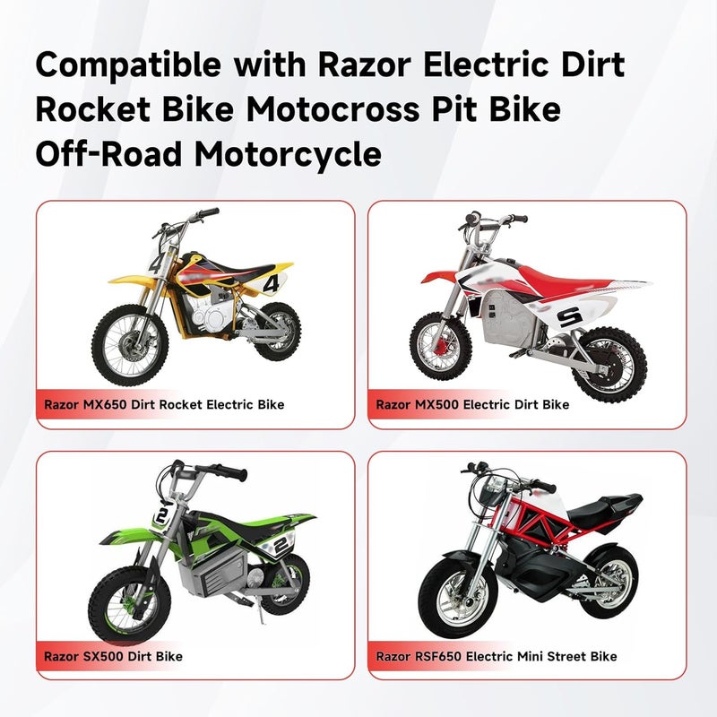 XIKOBY سلسلة 25H 132 رابط مع مجموعة كسر توتر السلسلة متوافقة مع دراجة رايزر MX650 MX500 RSF650 SX500 مكغرات دراجة كهربائية على الطرق الوعرة MY1020 موتور دراجة صغيرة سكوتر صاروخي موتوكروس قطع غيار مومبيد حمراء - Image 5